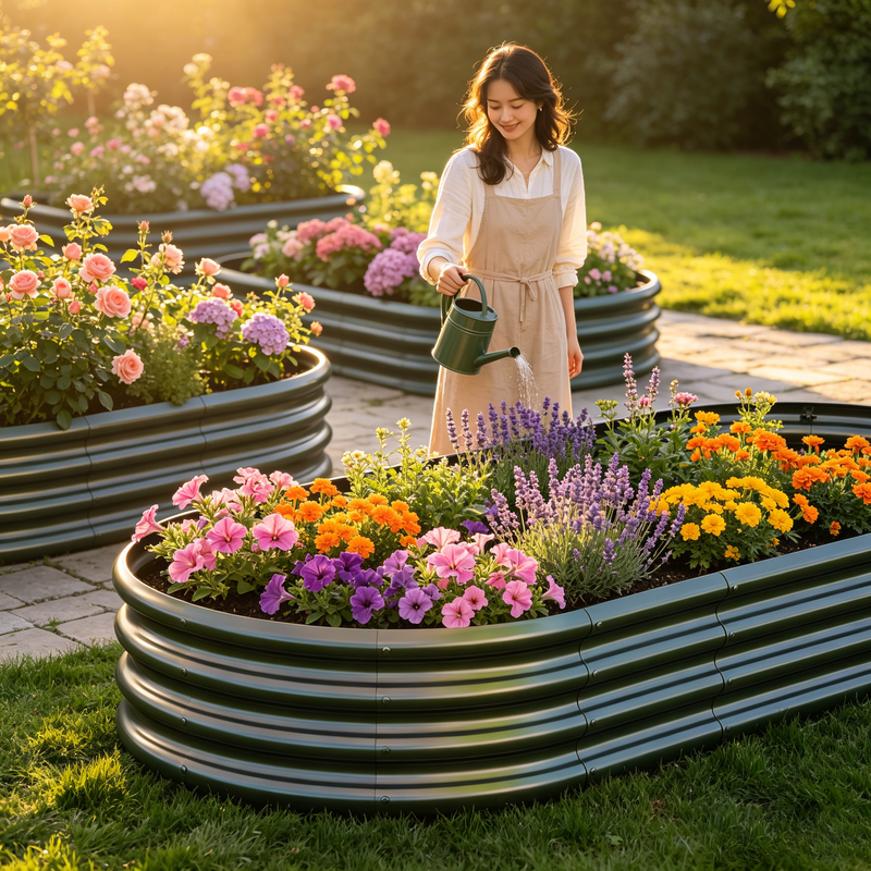 Galvanized Raised Garden Bed, 6x3x1 Feet, Heavy-Duty Metal Planter, Black, photo 4 of 8