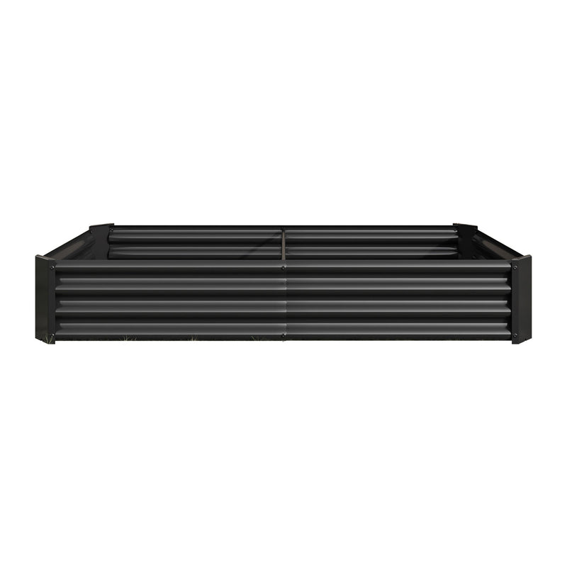 Metal Raised Garden Bed 6x3x1 Ft with Open Base - Silver, photo 15 of 15