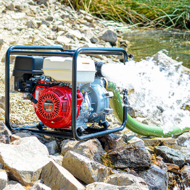 3 Inch Trash Water Pump 375 GPM 8 HP GX270 powered by Honda Portable Utility by Tomahawk Power