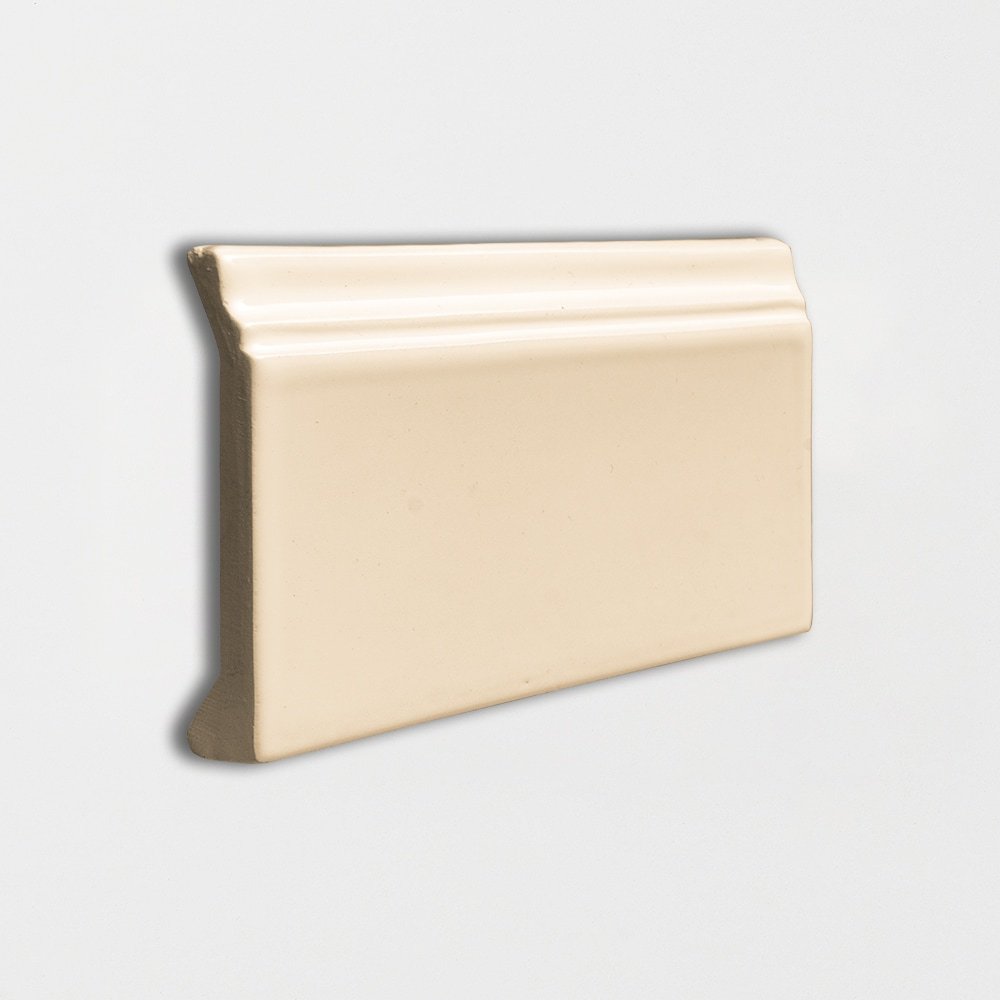 Caramel Glossy Base Trim Ceramic Moldings 4 3/16x6 Ceramic Glossy 6x6 Moldings