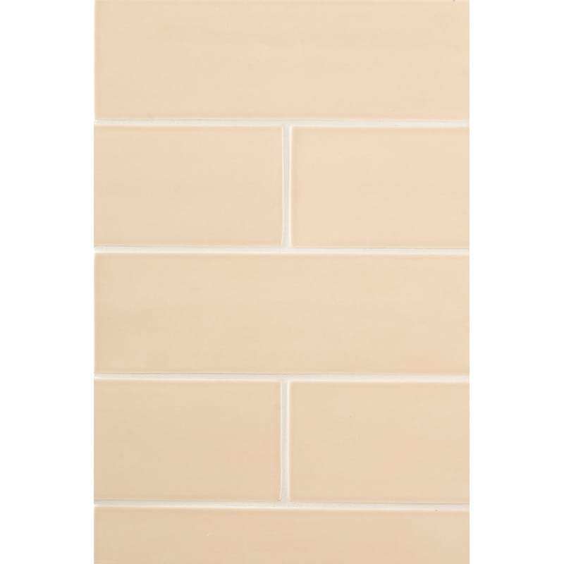 Caramel Glossy Subway Ceramic Tiles 4x12 Ceramic Glossy 4x12 Tiles
