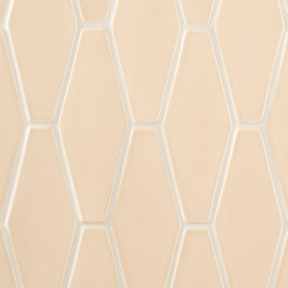 Caramel Glossy Longest Hexagon Ceramic Tiles 3x7 7/8 Ceramic Glossy 4x8 Tiles — 2