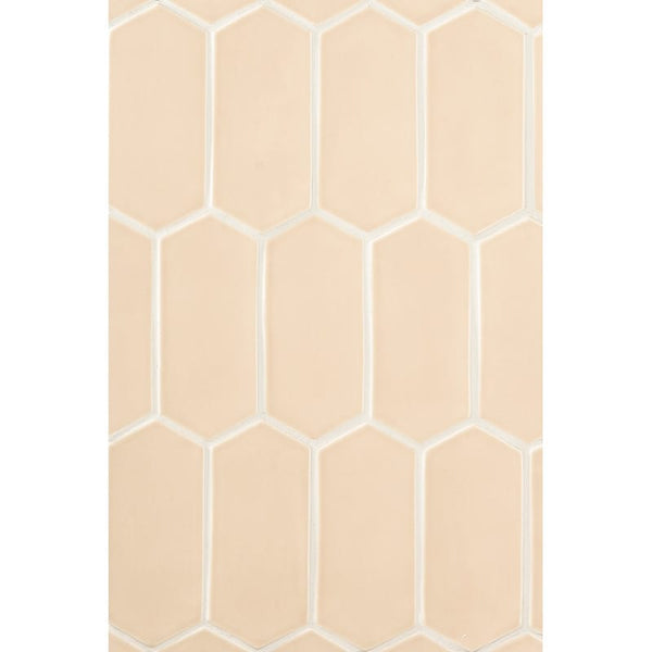 Caramel Glossy Picket Ceramic Tiles 3x6