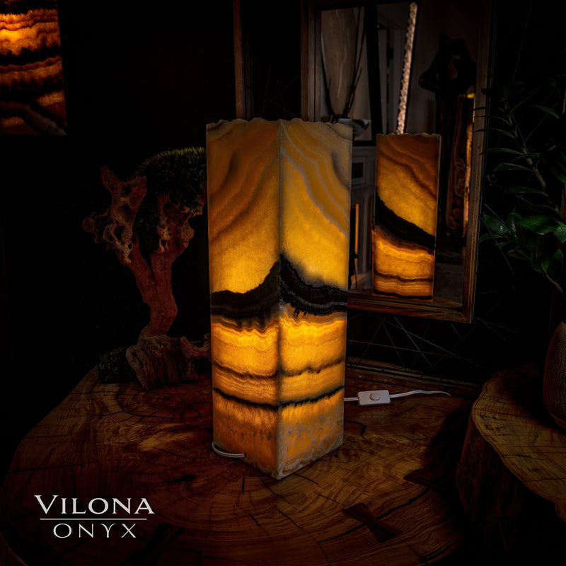 Honeycomb Onyx Table Lamp #2, photo 5 of 5