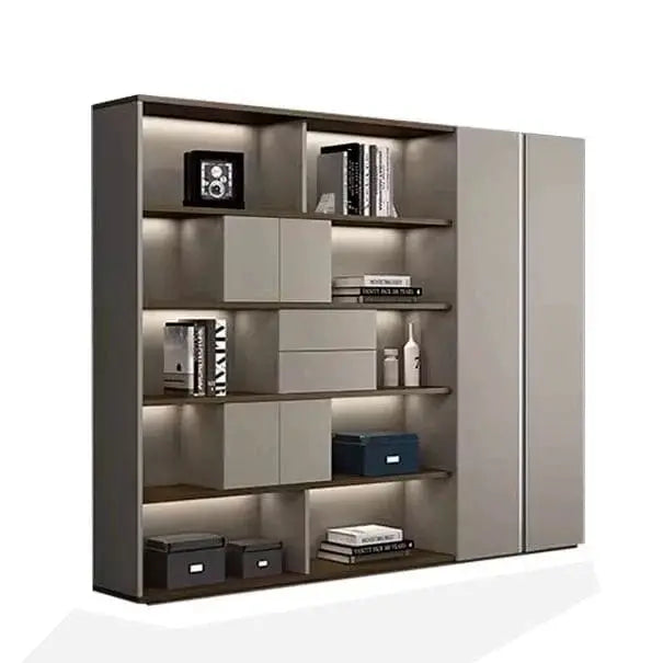 Fenwick · Office Shelves w/ Lighting & Storage by Arc Grove