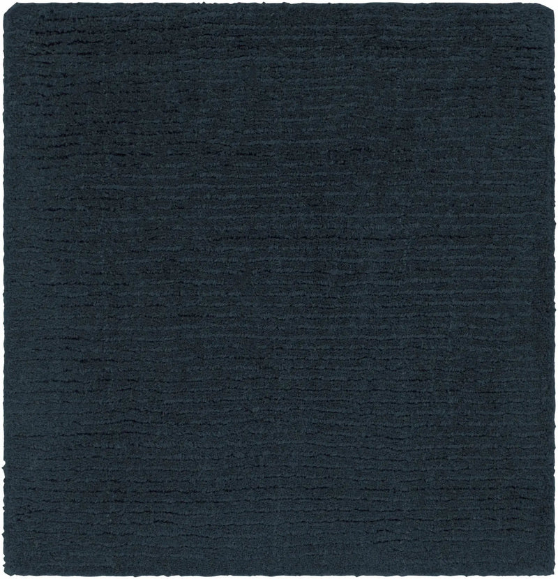 Brockton Solid Dark Blue Wool Rug by Boutique Rugs