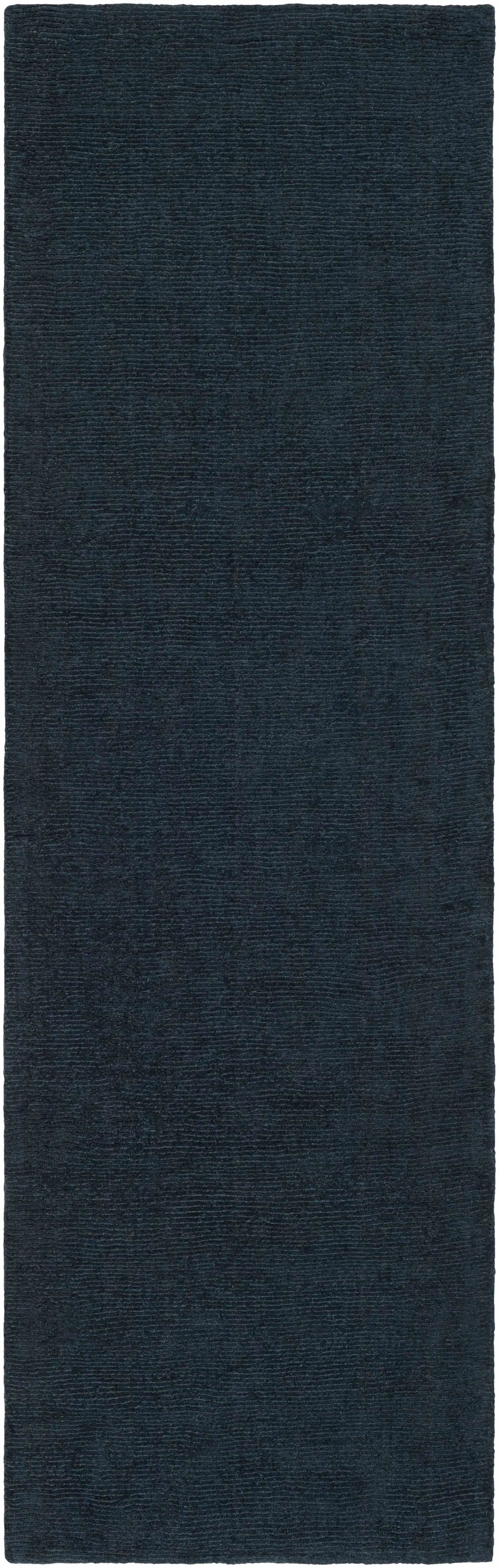 Brockton Solid Dark Blue Wool Rug by Boutique Rugs
