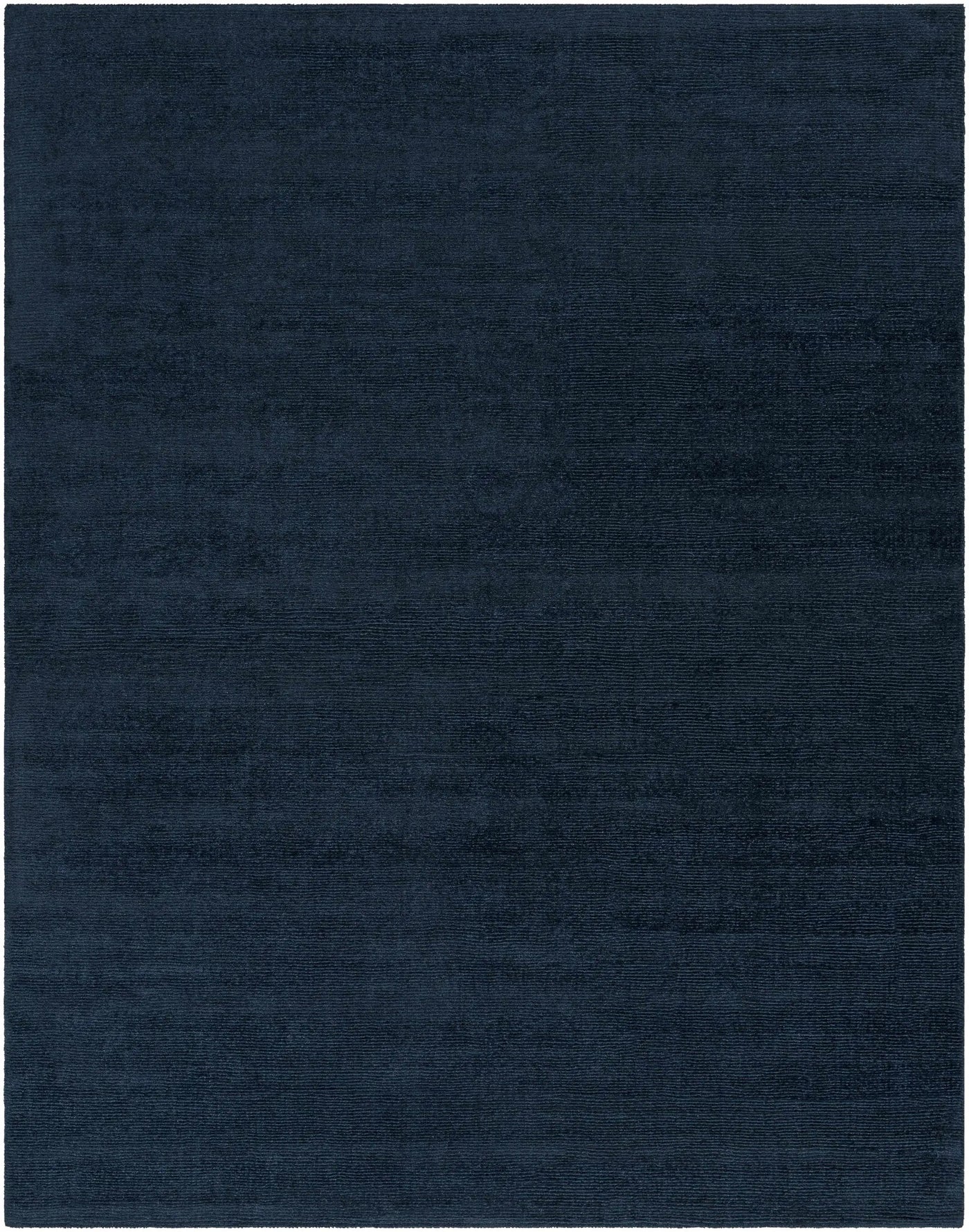 Brockton Solid Dark Blue Wool Rug by Boutique Rugs