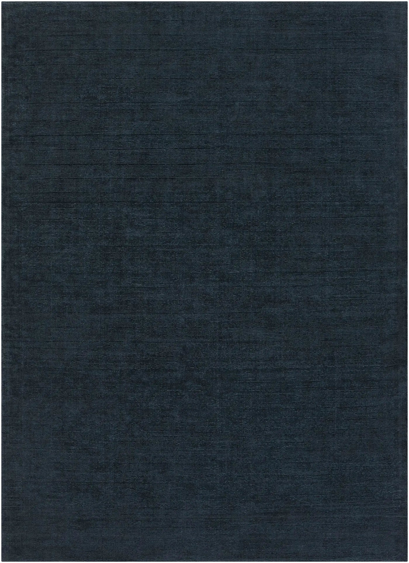 Brockton Solid Dark Blue Wool Rug by Boutique Rugs