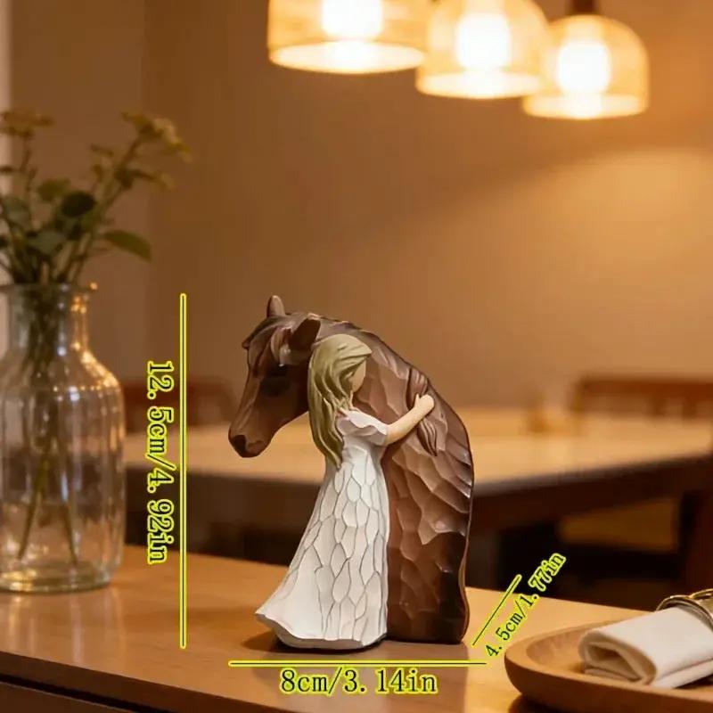 Horse Figurine - Ceramic Girl Decoration by House Of Avana