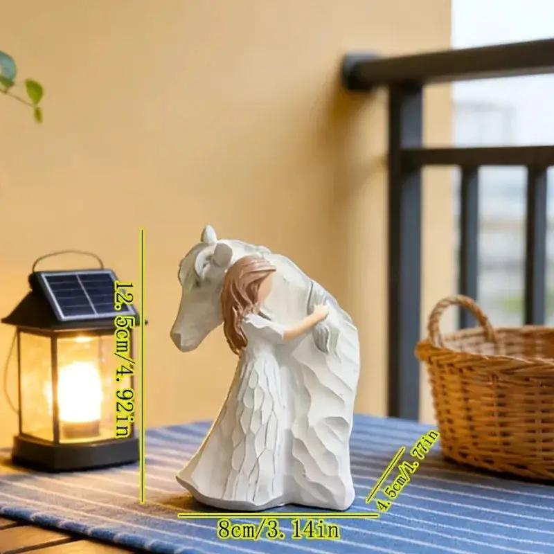Horse Figurine - Ceramic Girl Decoration by House Of Avana