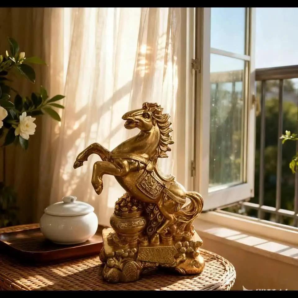 Horse Figurine - Chinese Prancing Bronze Statue by House Of Avana