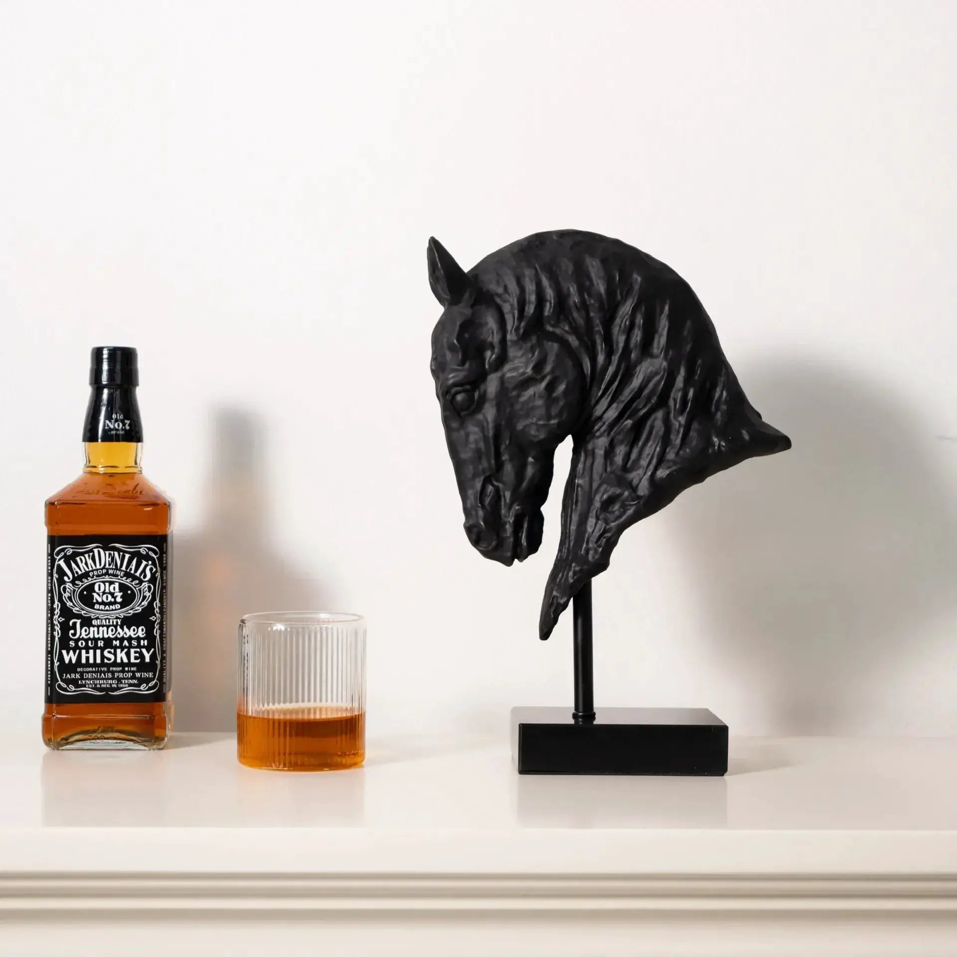 Horse Head - Decorative Black Figurine by House Of Avana