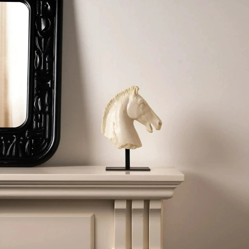 Horse Head - Retro Bronze Statue by House Of Avana