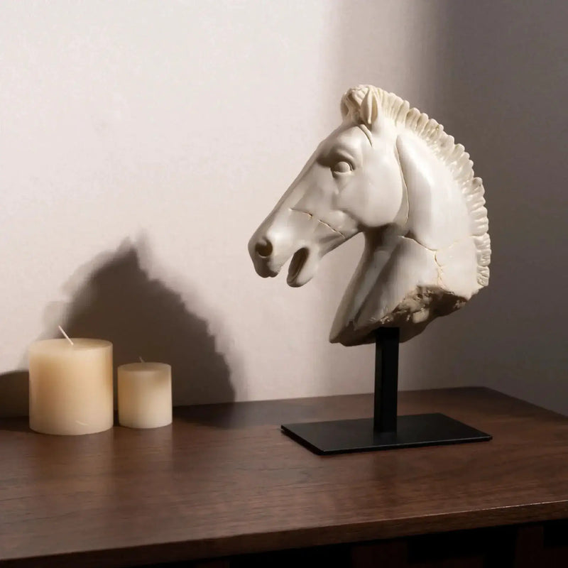 Horse Head - Retro Bronze Statue by House Of Avana