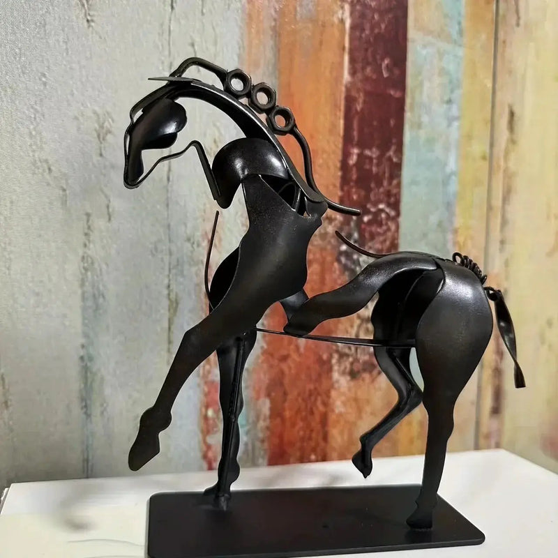 Horse Sculpture - 3D Luminous Metal 7.9in by House Of Avana
