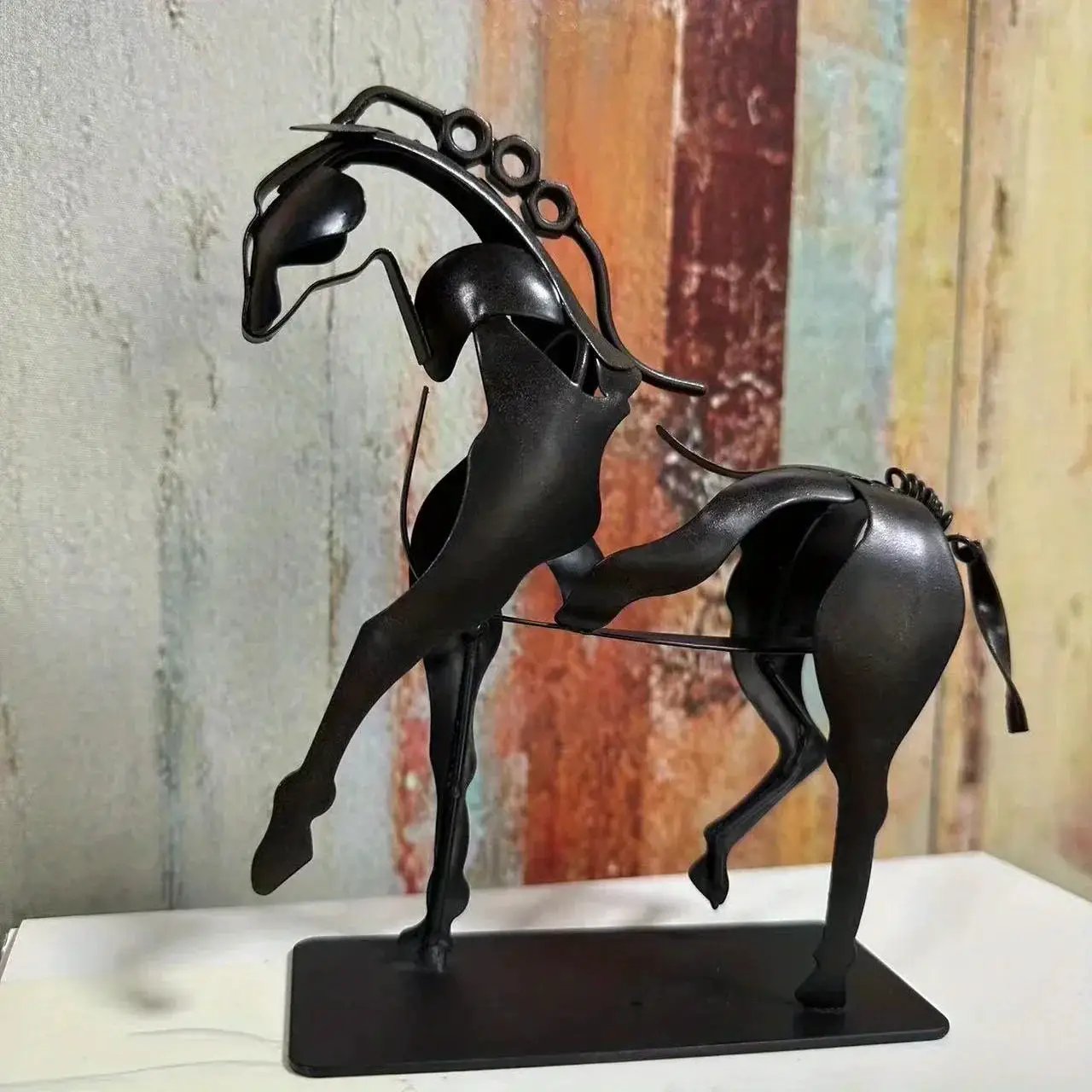 Horse Sculpture - 3D Luminous Metal 7.9in by House Of Avana