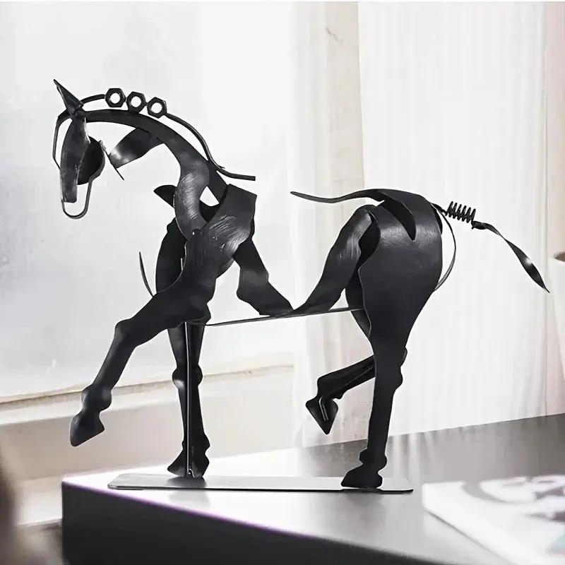 Horse Sculpture - 3D Luminous Metal 7.9in by House Of Avana