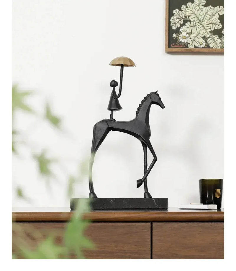 Horse Sculpture - Decorative Horse Figurine by House Of Avana