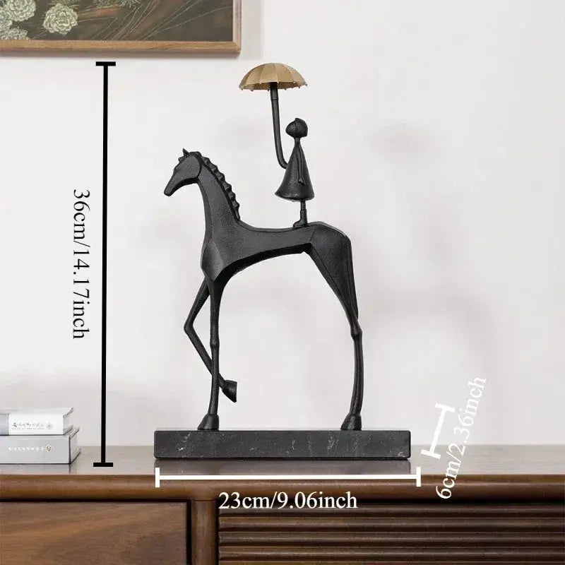 Horse Sculpture - Decorative Horse Figurine by House Of Avana