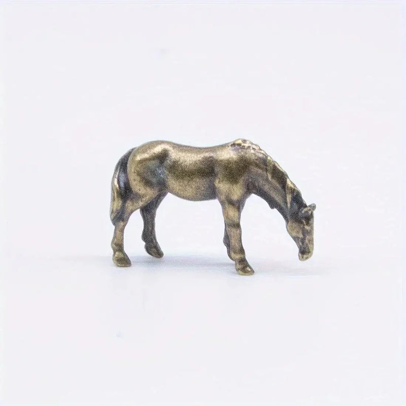 Vintage Bronze Horse Miniature Figurine Set by House Of Avana