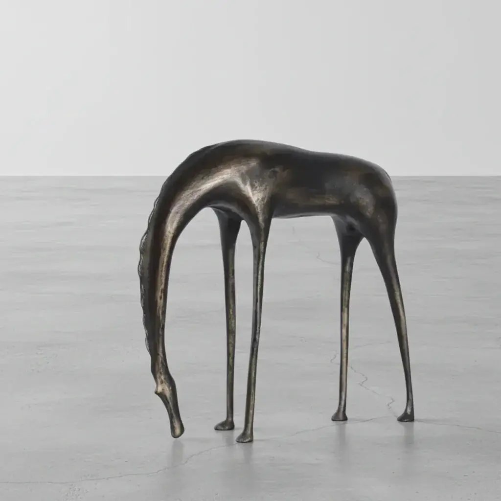 Abstract Horse Statue Cast Iron Rustic Decor for Your Living Room by House Of Avana