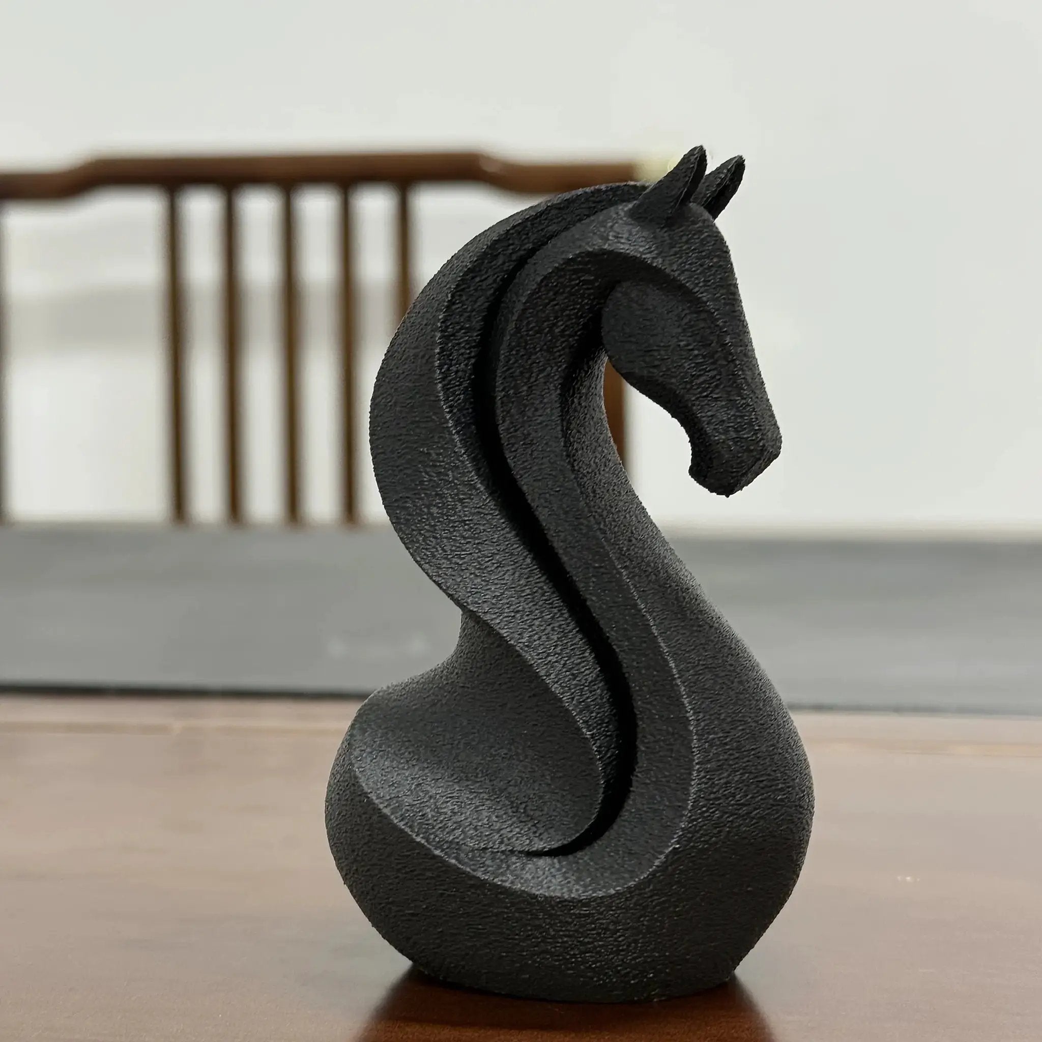 Horse Statue - Decorative Black Indoor by House Of Avana