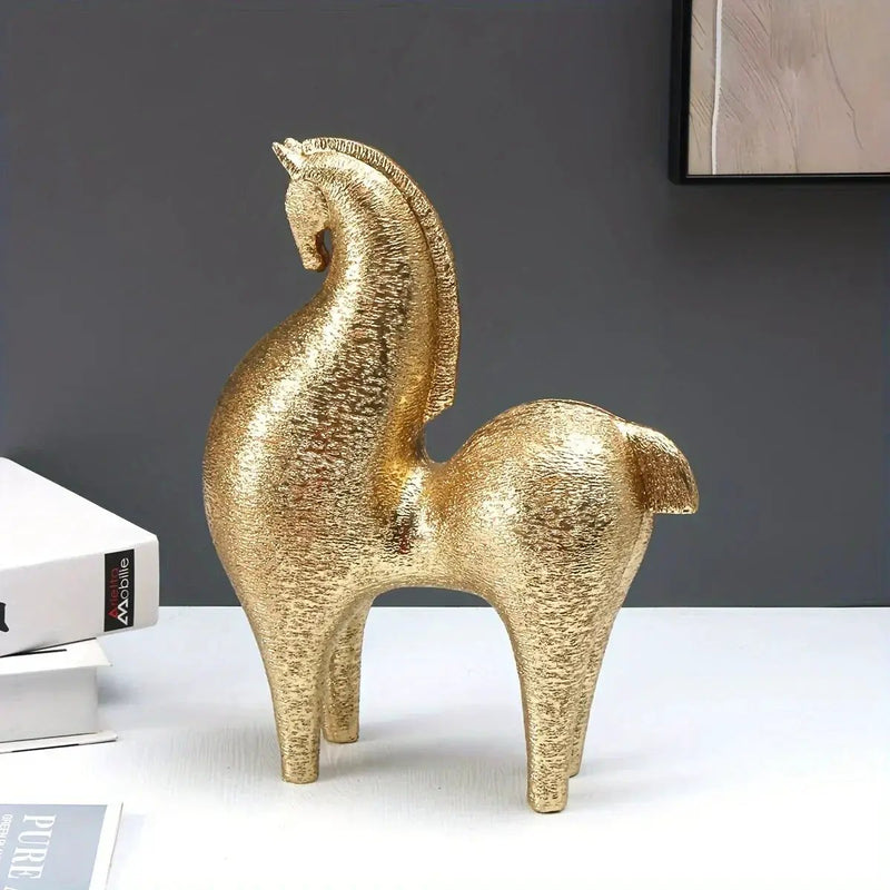 Horse Statue - Modern Geometric Abstract by House Of Avana