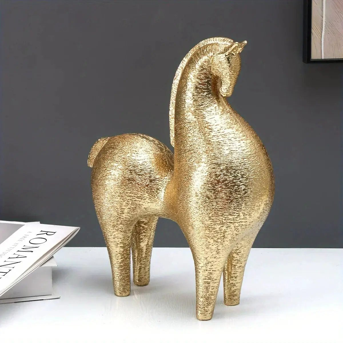 Horse Statue - Modern Geometric Abstract by House Of Avana