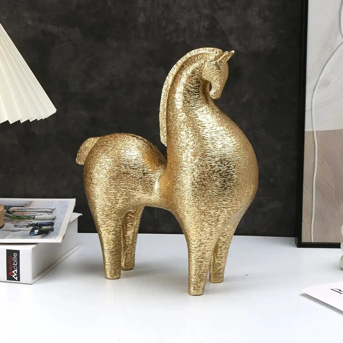 Horse Statue - Modern Geometric Abstract by House Of Avana