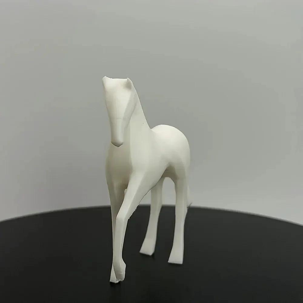 Horse Statue - Modern White Figurine by House Of Avana
