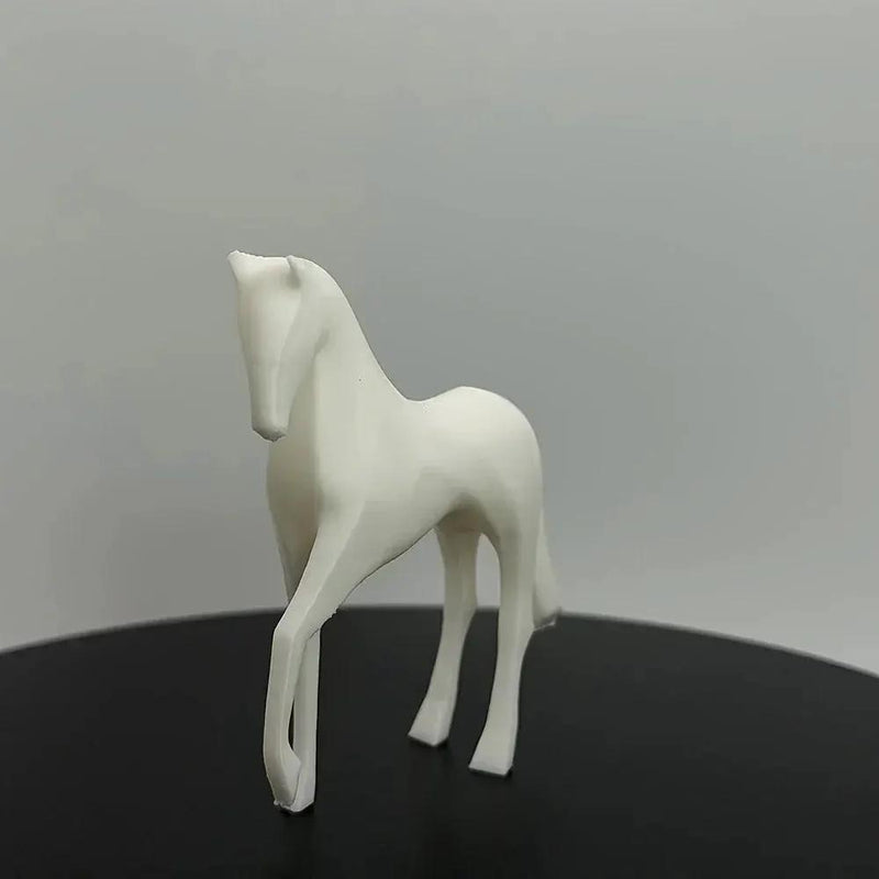 Horse Statue - Modern White Figurine by House Of Avana