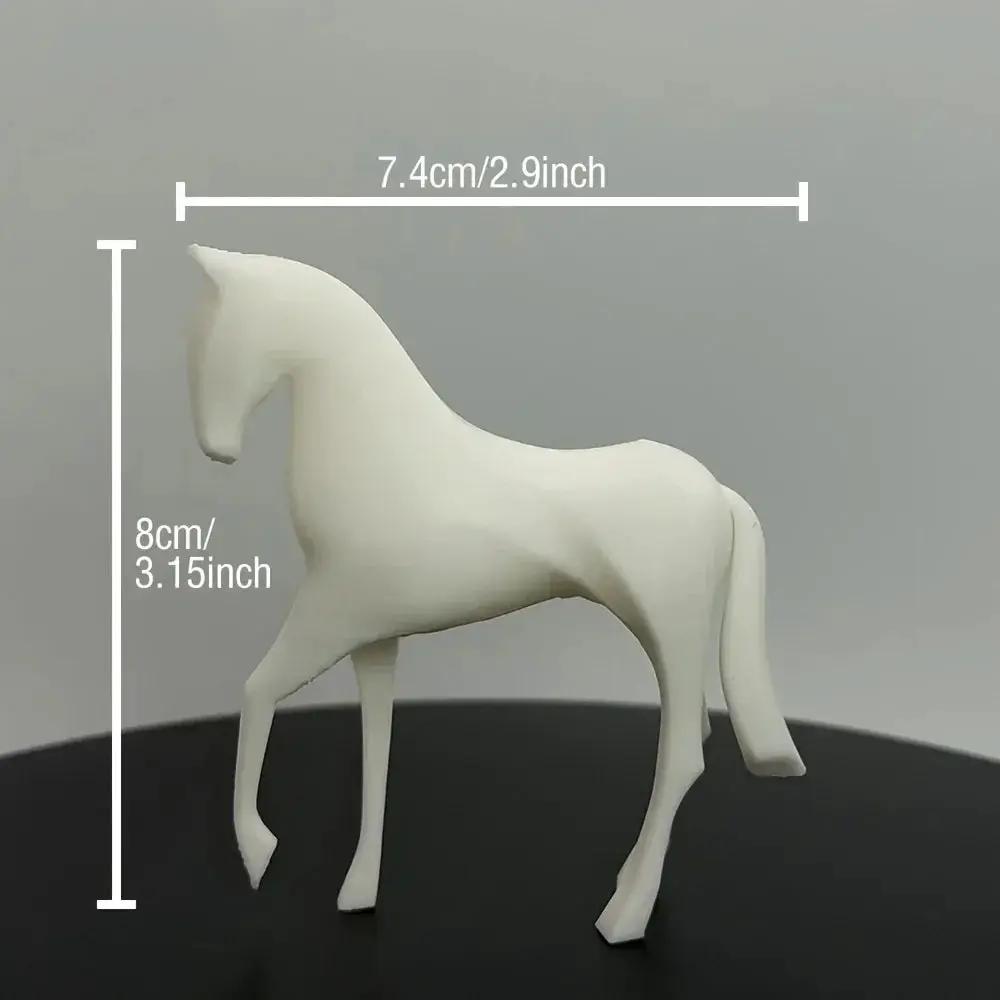 Horse Statue - Modern White Figurine by House Of Avana
