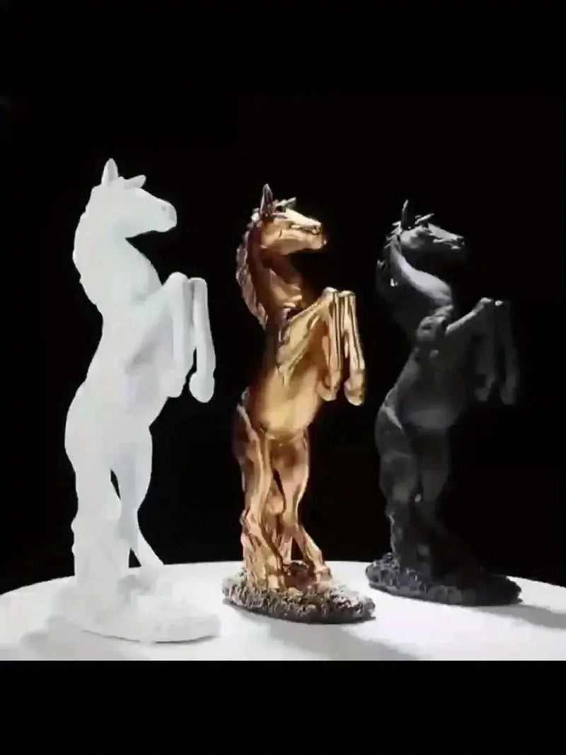 Horse Statue - Standing Stallion Figurine by House Of Avana
