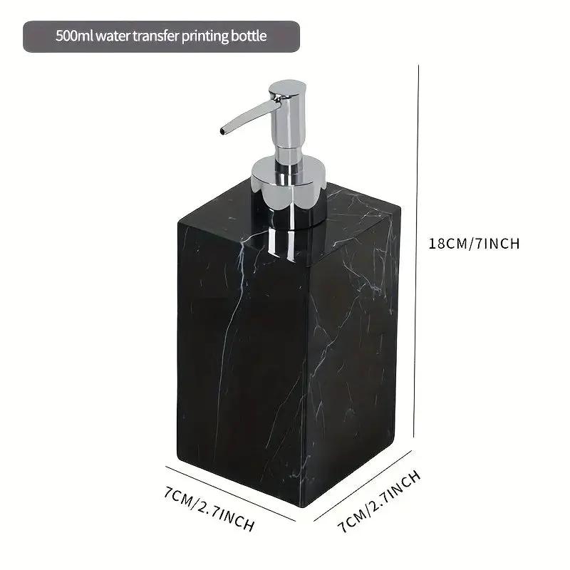 Hotel Bathroom Hand Sanitizer Refillable Bottle Simple and High-end Press Bottle Lotion Bottle Shampoo Shower Gel Empty Bottle by House Of Avana