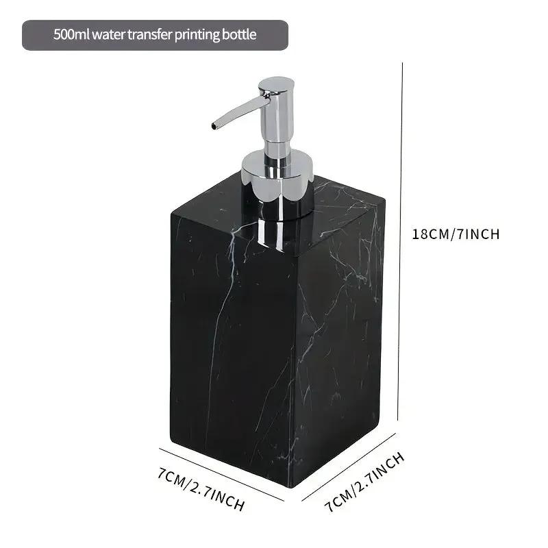 Hotel Bathroom Hand Sanitizer Refillable Bottle Simple and High-end Press Bottle Lotion Bottle Shampoo Shower Gel Empty Bottle by House Of Avana