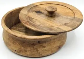 House of Avana Large Mango Wood Flat Bread Box by House Of Avana