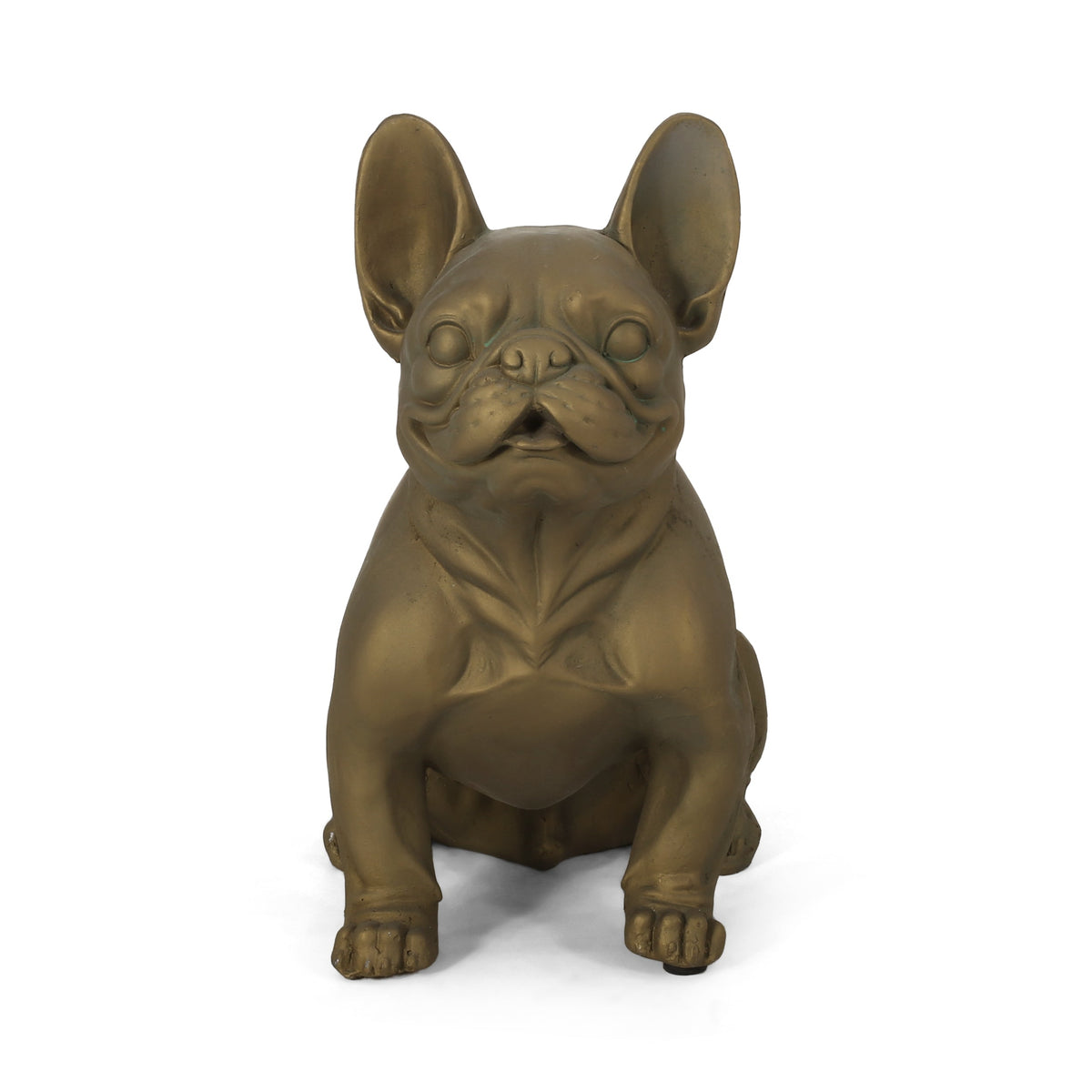 French Bulldog Dog Garden Sculpture with Antique Wash - Neutral, photo 5 of 12