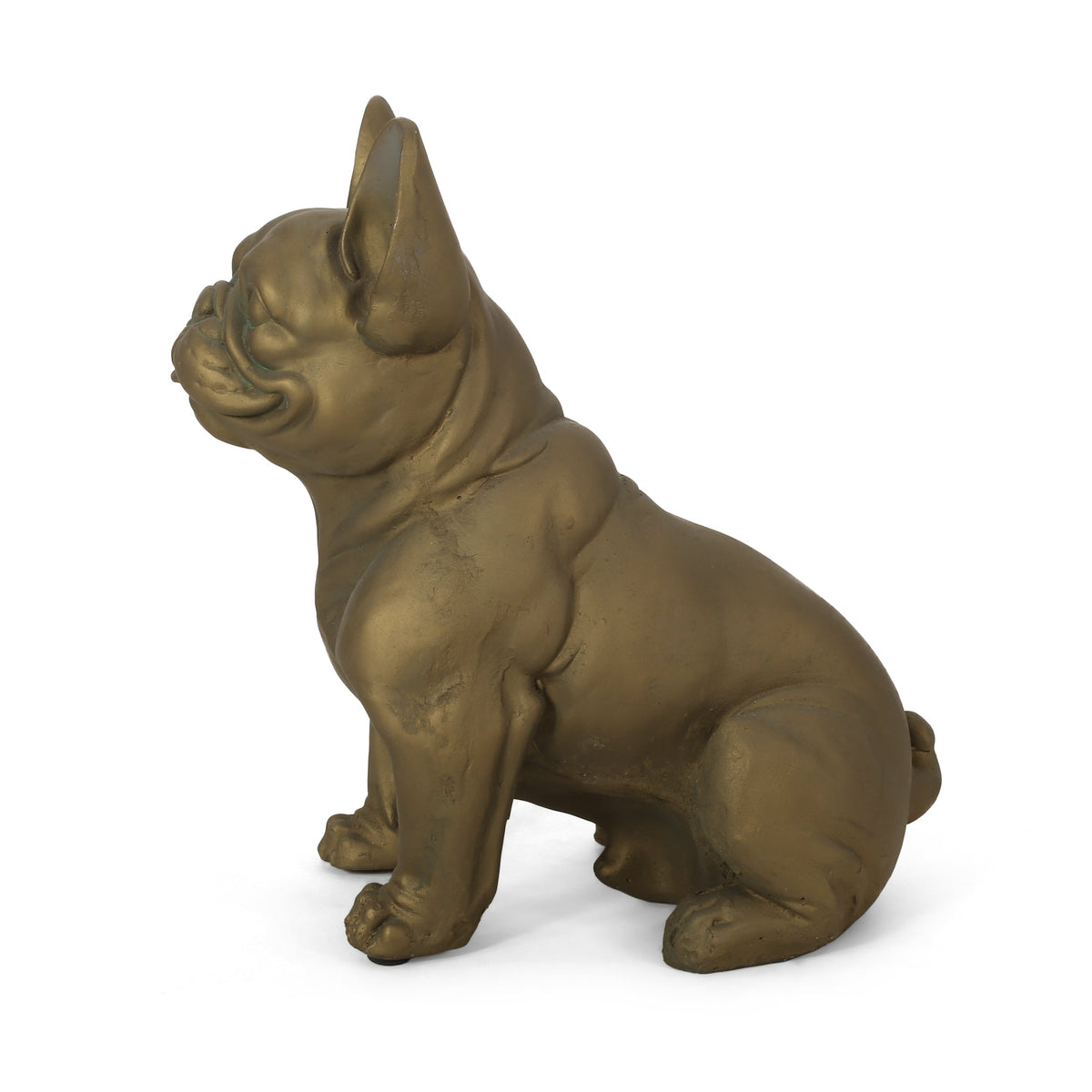 French Bulldog Dog Garden Sculpture with Antique Wash - Neutral, photo 7 of 12