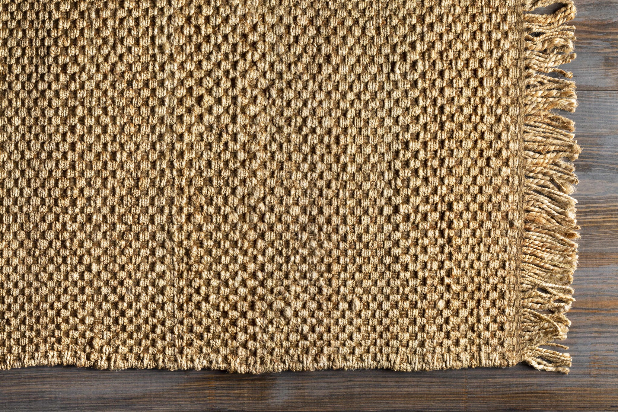 Hovland Hand Woven Natural Jute Rag Rug - Clearance by Boutique Rugs