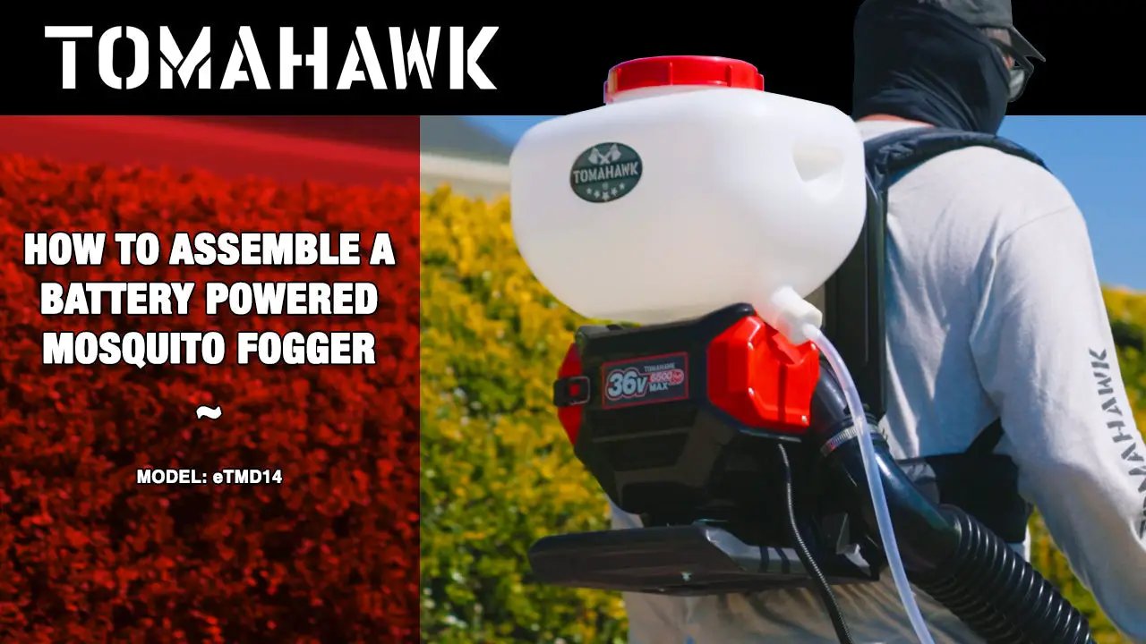 4 Gal Battery Powered Backpack Mosquito Fogger Sprayer 36V for Pest Control Ticks, Fleas, Flies, and Mosquitoes by Tomahawk Power