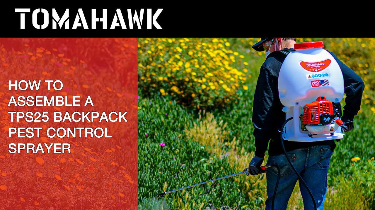 5 Gallon Gas Power Backpack Sprayer with Twin Tip Nozzle for Pesticides by Tomahawk Power