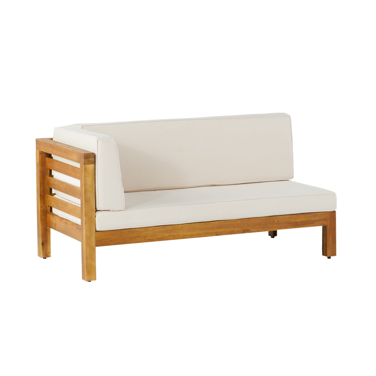 Acacia Wood Patio Seating Set with Water-Resistant Cushions - Multiple Colors, photo 8 of 11
