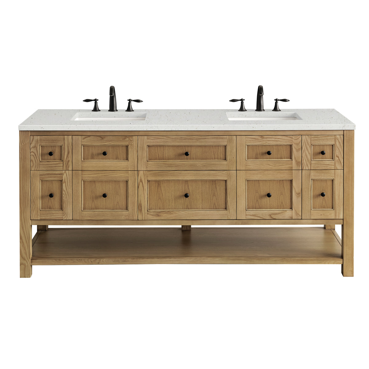 James Martin Breckenridge 72" Double Bathroom Vanity, Light Natural Oak, view 36