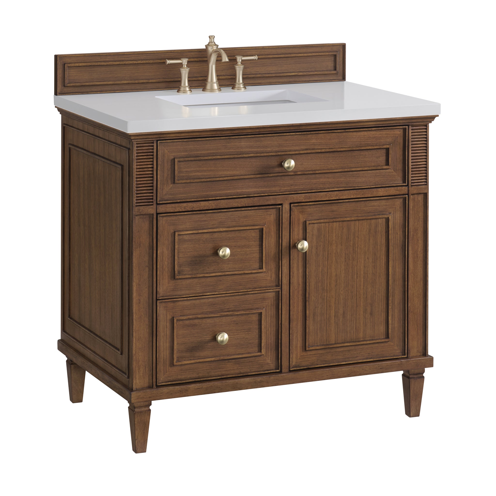 James Martin Lorelai 36" Single Bathroom Vanity, Mid-Century Walnut by James Martin