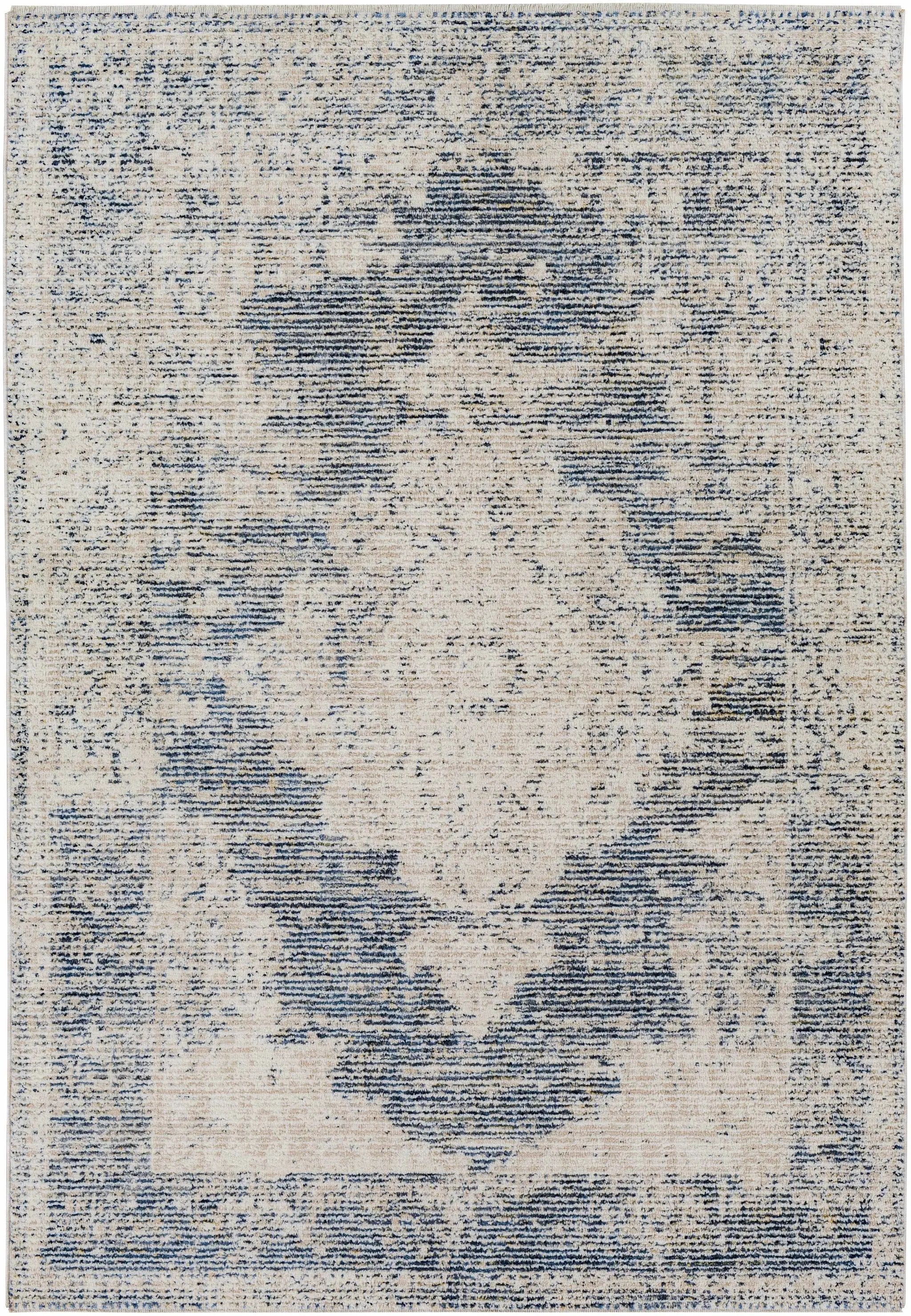 Herricks Denim Medallion Area Rug - Clearance by Boutique Rugs