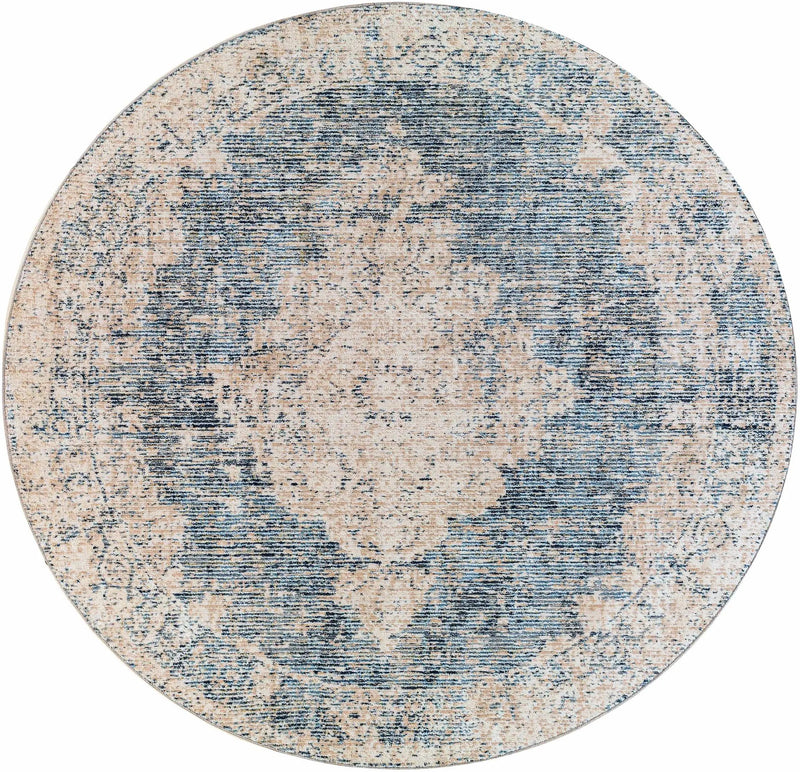 Herricks Denim Medallion Area Rug - Clearance by Boutique Rugs
