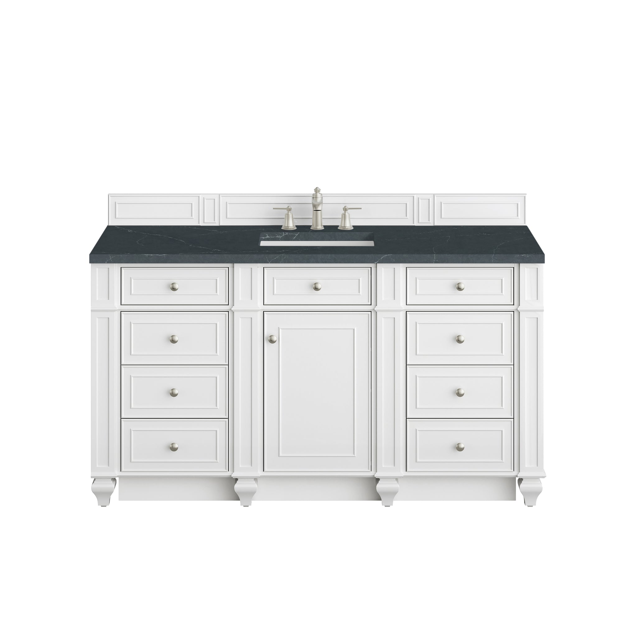 James Martin Bristol 60" Single Bathroom Vanity, Bright White by James Martin