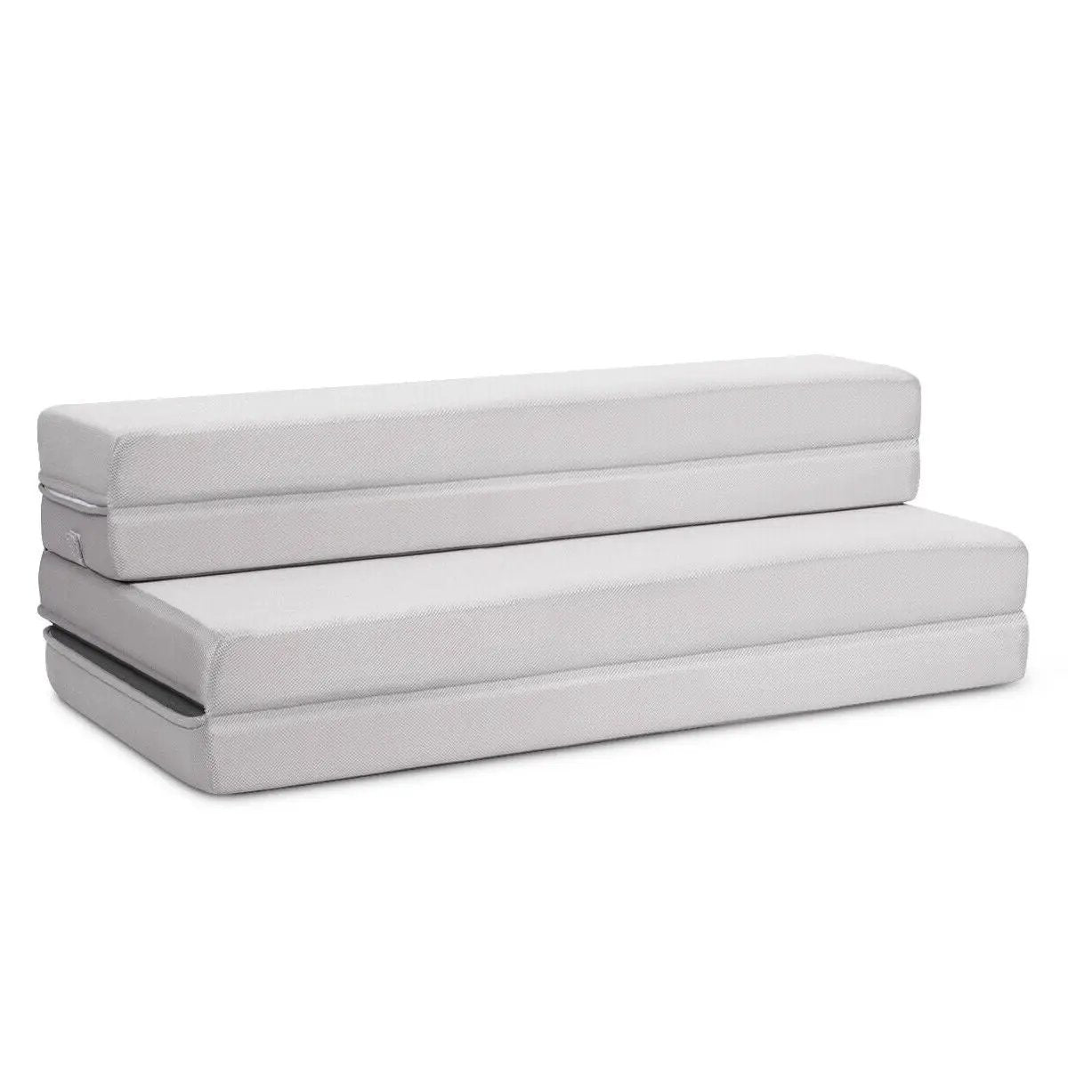 4 Inch Folding Sofa Bed Foam Mattress with Handles by DirectDeals
