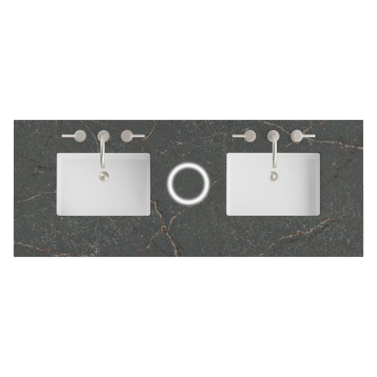 James Martin 60" Double Vanity Top with Parisien Bleu (FreePower) countertop